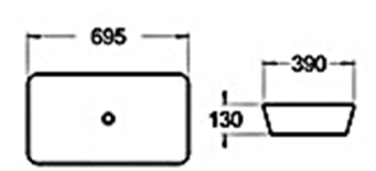 Basin Square 720x390x130