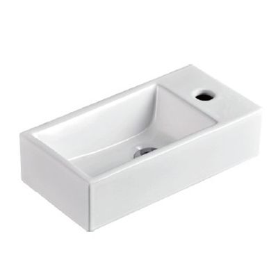 Compact Wall Hung Basin Left Hand 200x405