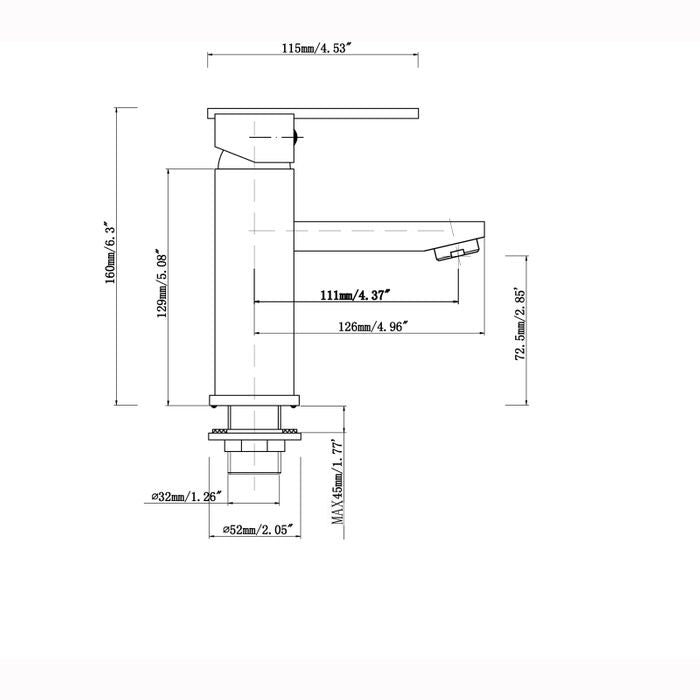 Taran Basin Mixer Chromerome