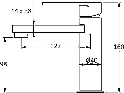 Vetto Basin Mixer Chromerome