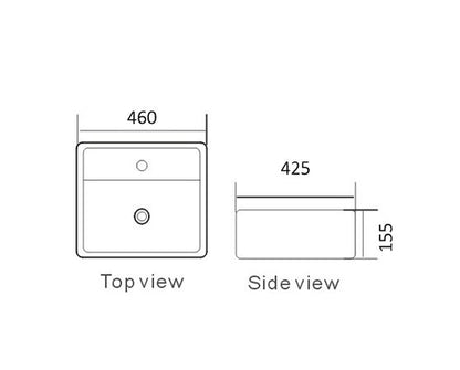 Basin Square 460x425x155