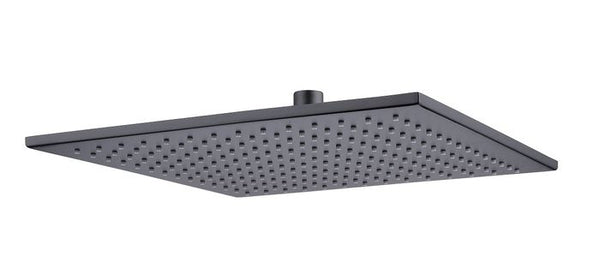 Stainless Showerhead Square 300 Black