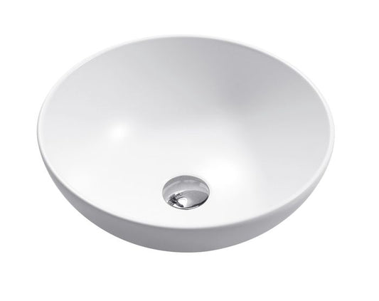 Bondi Basin 400mm Round Matte White