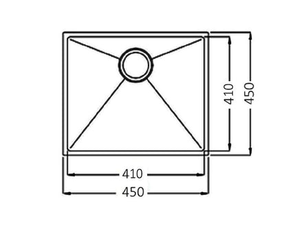 Axon Sink 45S 450x450x220