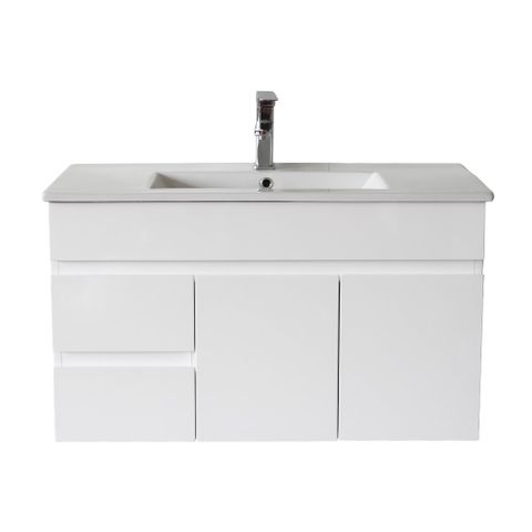 Pavia Cabinet Wall Hung - Left Hand Drawers 900x460