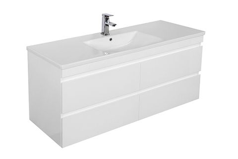 1200 white vanity unit