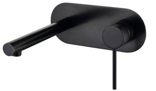 Roul Wall Basin Mixer Matte Black