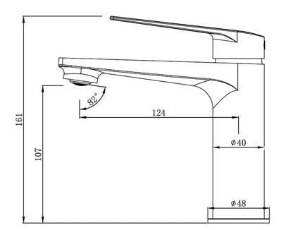 Zevio Basin Mixer BN