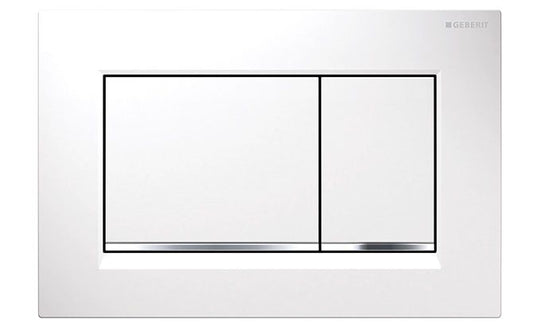 Sigma Dual Flush Button Square White