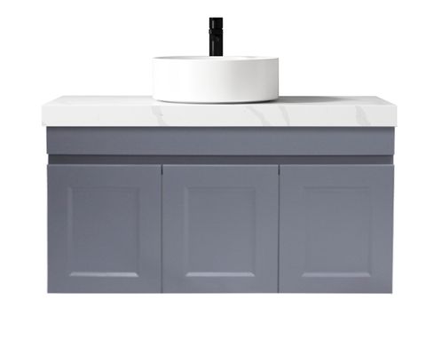 Hampton Matte Grey Cabinet 90