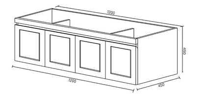 Hampton Black n DChromeina Vanity Top 120