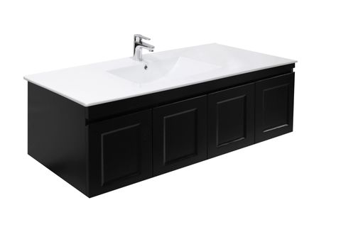 Hampton Black n Chromeina Vanity Top 150