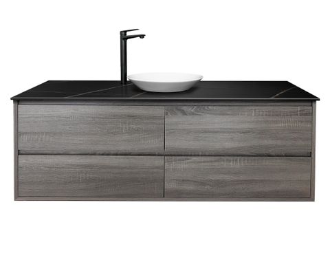 Max 1800 Wall Hung Grey Vanity with Drawers