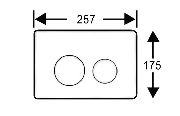 Brushed Nickel Stainless Push Plate