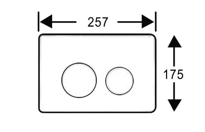 Brushed Nickel Stainless Push Plate