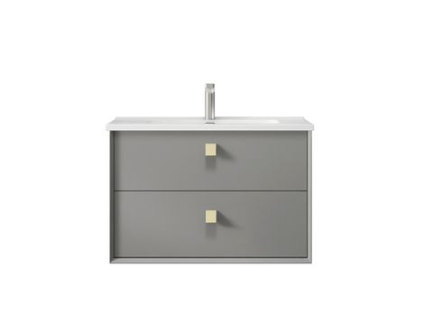 Boston Matte Grey 750mm Wall Hung Cabinet