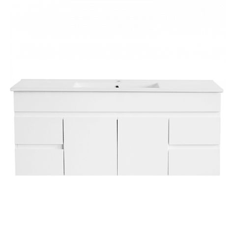 PVC 1200 Vanity Wall Hung Ceramic Top