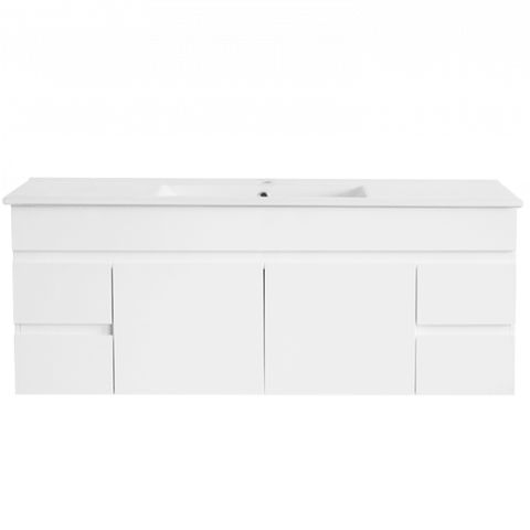 PVC 1500 Vanity Wall Hung Ceramic Top