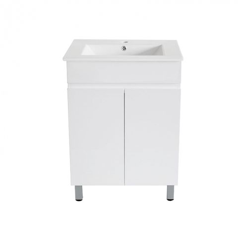 PVC Vanity Leg Ceramic Top 600x460