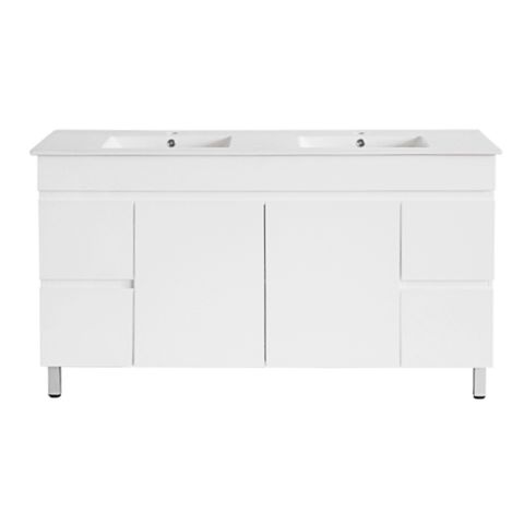 PVC Cabinet 1200 Leg Double Bowls