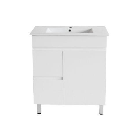 PVC Cabinet Leg with Ceramic Top Left Hand Drawers 750x460