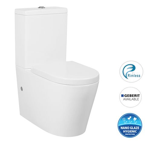 Alzano Rimless Toilet Standard Seat
