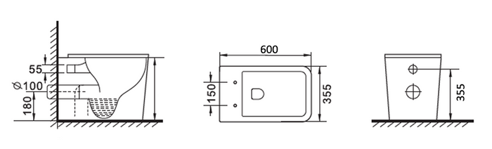 X Cube Wall Face Geberit Set