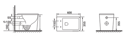 X Cube Wall Face Geberit Set