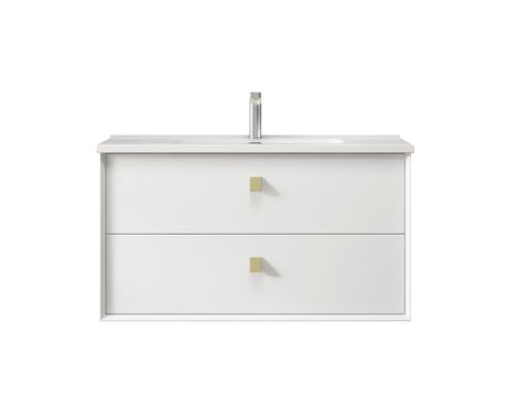 Boston 900x460x550 White Ceramic Top Matte White