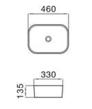 Basin Gold Rim Edge Square 460x330