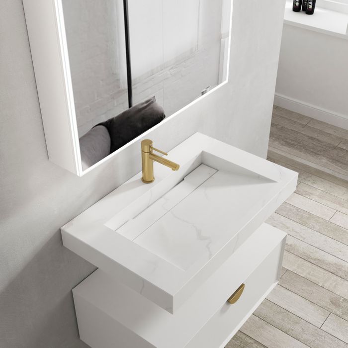 Moonlight Wall Hung Basin 750