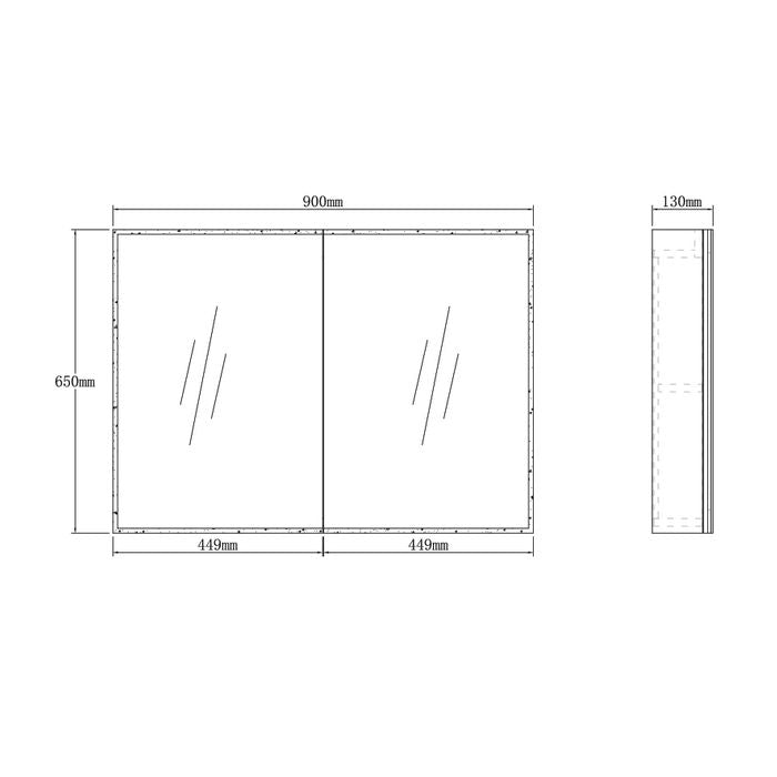 Moonlight LED SV Cabinet 900