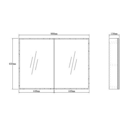 Moonlight LED SV Cabinet 900